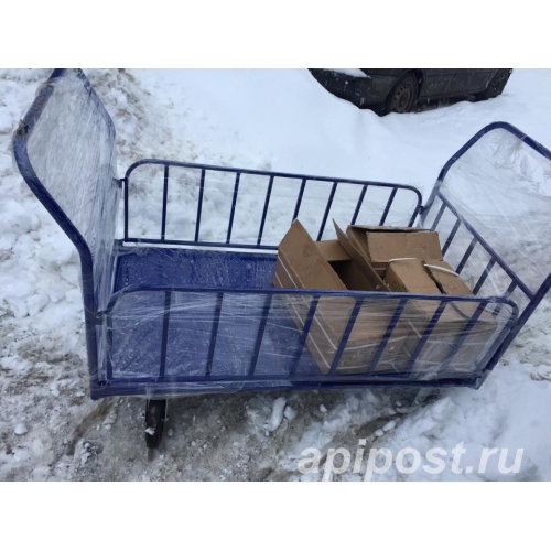 Тележка платформенная 800х1400, борта трубчатые