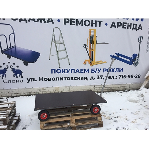 Тележка облегченная с поворотной осью
