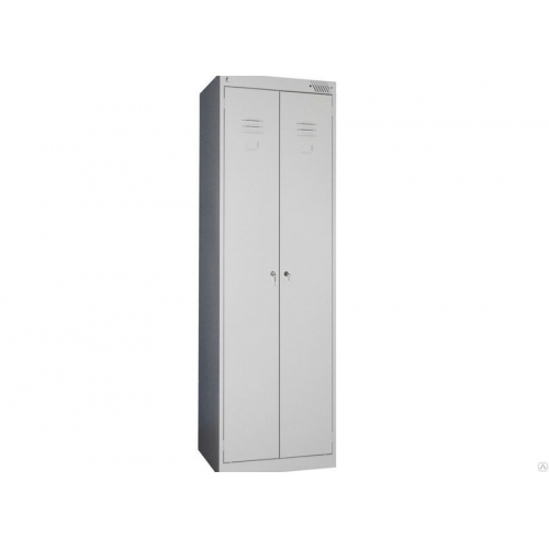 Металлический шкаф для одежды с двумя дверями ШРК-22-800