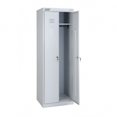 Металлический шкаф для одежды с двумя дверями ШРК-22-600